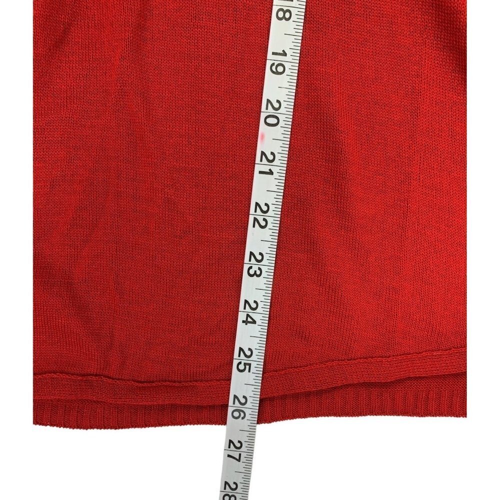 CJ Banks Women's Cherry Red Cardigan - Picture 5 of 7